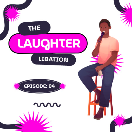 Episode with Stand-up Show Announcement Podcast Cover Design Template