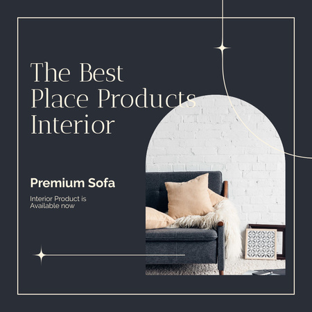 Platilla de diseño Minimalistic Interior Furniture And Decor Offer With Discount Instagram