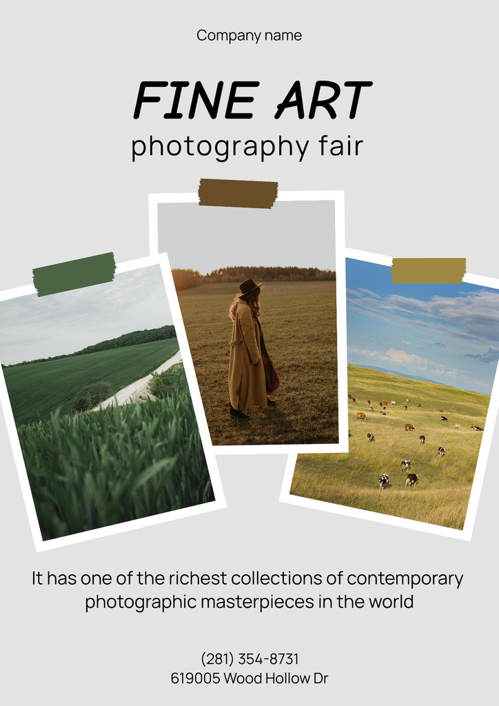 Szablon projektu Fine Art Photography Fair Offer Poster