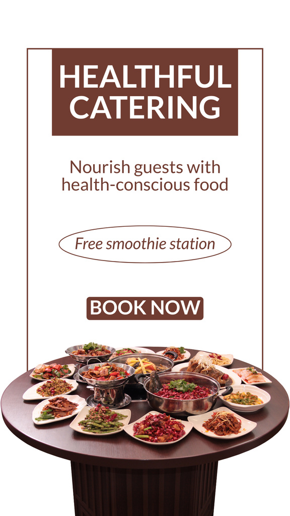 Healthy Food Offer for Event Catering Instagram Story – шаблон для дизайну
