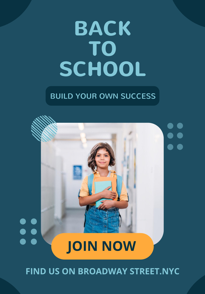 Promo School for Successful Students Poster 28x40inデザインテンプレート