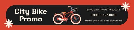 Modèle de visuel Promo vélo de ville - Ebay Store Billboard