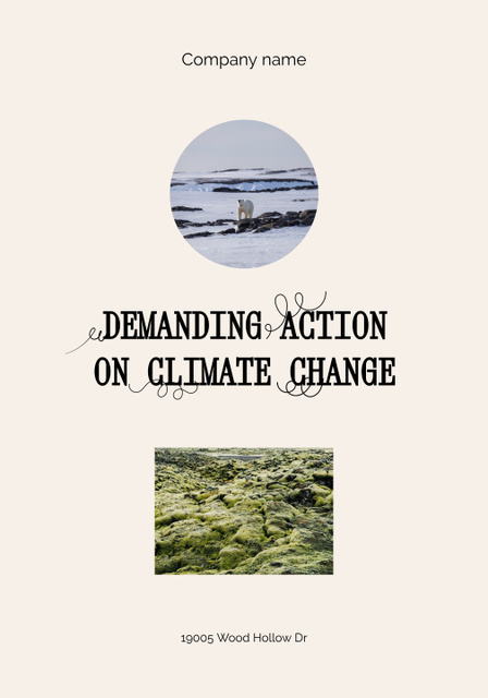 Modèle de visuel Climate Change Awareness with Earth Landscapes - Poster 28x40in
