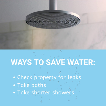Tips On Water Preservation At Home Animated Post Design Template
