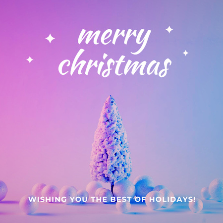 Ontwerpsjabloon van Social media van Christmas Holiday Greeting