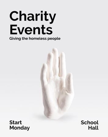 Charity Meeting Announcement Poster 22x28in Design Template