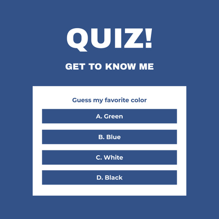 Modèle de visuel Quiz sur la couleur préférée - Instagram