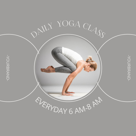 Plantilla de diseño de promoción de clases de yoga Instagram 