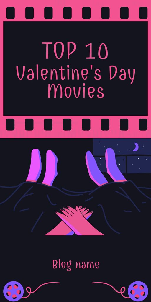 List of the Best Movies for Valentine's Day Graphic Modelo de Design