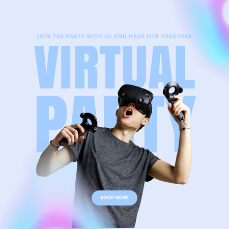 Platilla de diseño Man in Virtual Reality Glasses Instagram