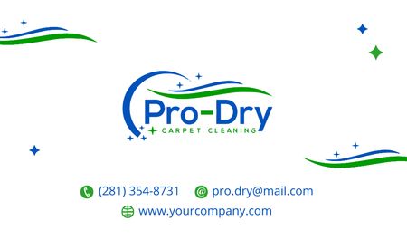 Cleaning Services Company Ad Business card Πρότυπο σχεδίασης