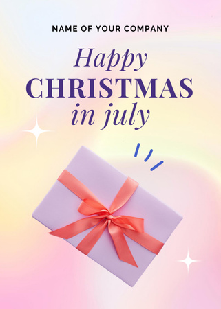 Modèle de visuel Announcement of Celebration of Christmas in July - Flayer