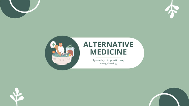 Alternative Medicine With Herbal Remedies By Pharmacist Youtube Šablona návrhu