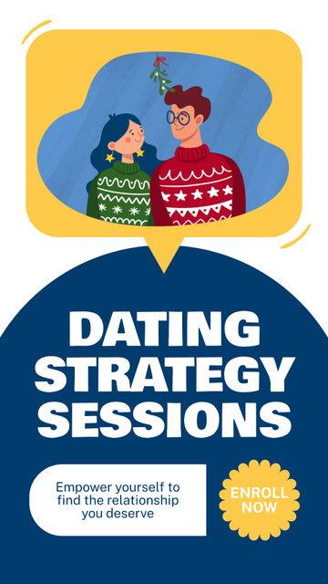 Platilla de diseño Dating Strategy Session Instagram Video Story