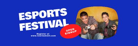 Szablon projektu Esports Festival Announcement Email header