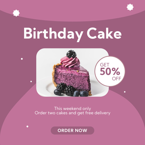 Birthday Cake Discount Offer