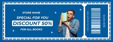 Special Discount for Books Lovers Coupon Πρότυπο σχεδίασης