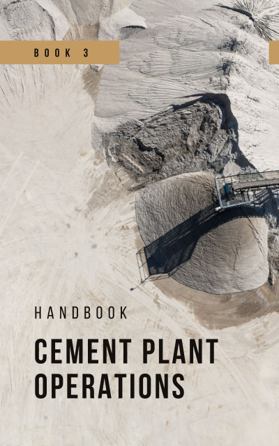 Cement Plant View in Grey Book Cover Šablona návrhu