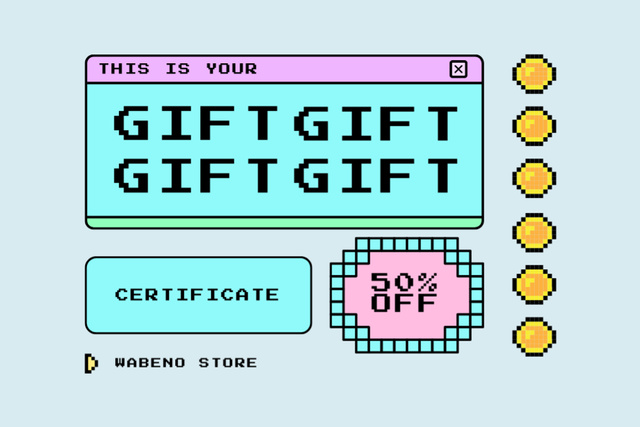 Plantilla de diseño de Must-Have Gaming Gear Sale Gift Certificate 