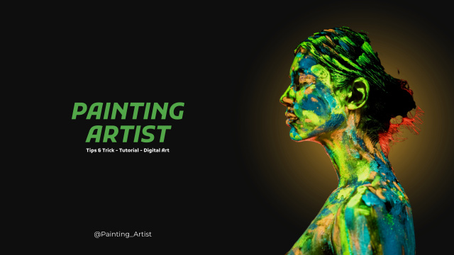 Girl Painting Artist  Youtube – шаблон для дизайну