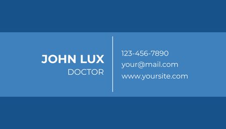 Healthcare Services with Emblem of Stethoscope Business Card US Design Template