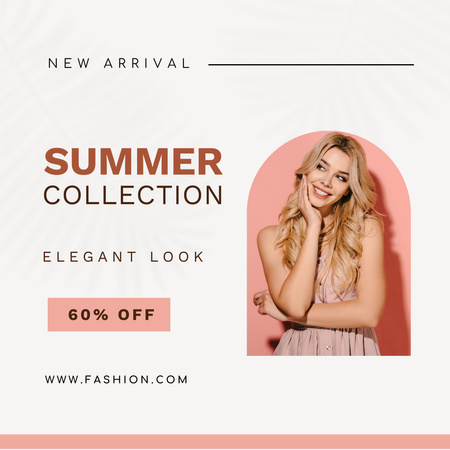 Summer Collection Discount  Instagram Design Template