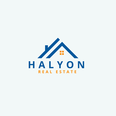 Emblem of Real Estate Logo Design Template