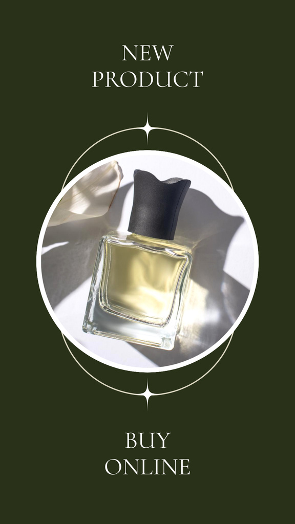 New Perfumery Product Ad Instagram Story Modelo de Design