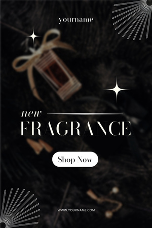 Ontwerpsjabloon van Pinterest van New Fragrance Sale Announcement