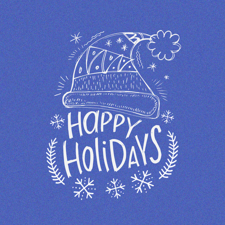 Designvorlage Winter Holidays Greeting für Instagram