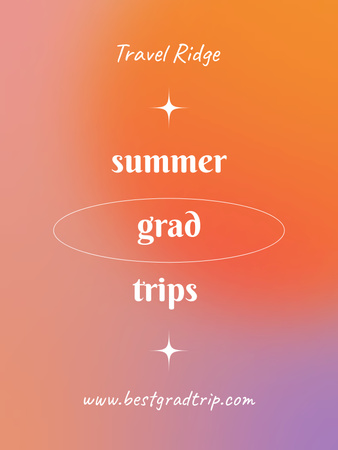 Summer Students Trips Ad Poster US Design Template