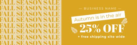 Designvorlage Autumn Sale Announcement für Email header