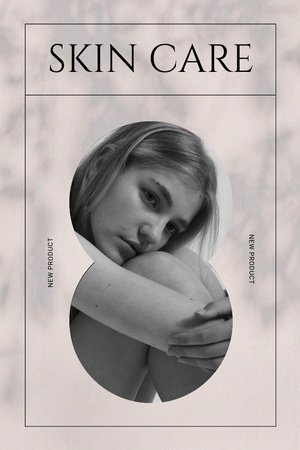 Modèle de visuel Skincare Ad with Young Tender Girl - Pinterest