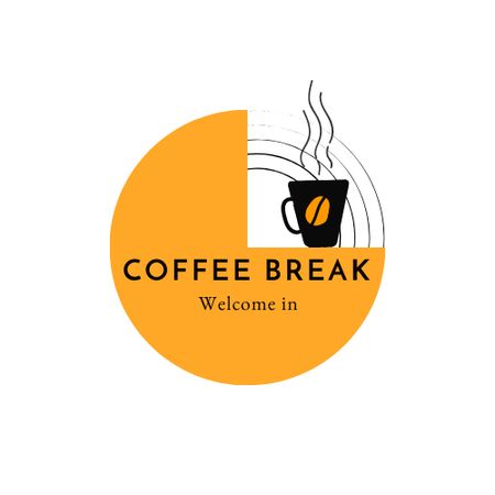 Plantilla de diseño de Cafe Ad with Coffee Cup Logo 