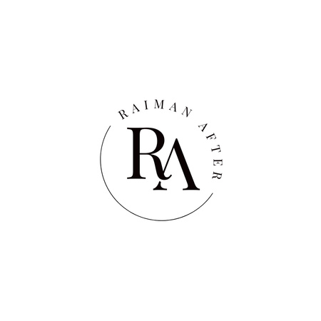 Elegant Company Emblem with Letters Logo 1080x1080px Design Template