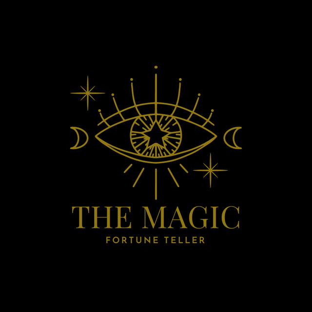 Fortune Teller Eye  Logoデザインテンプレート