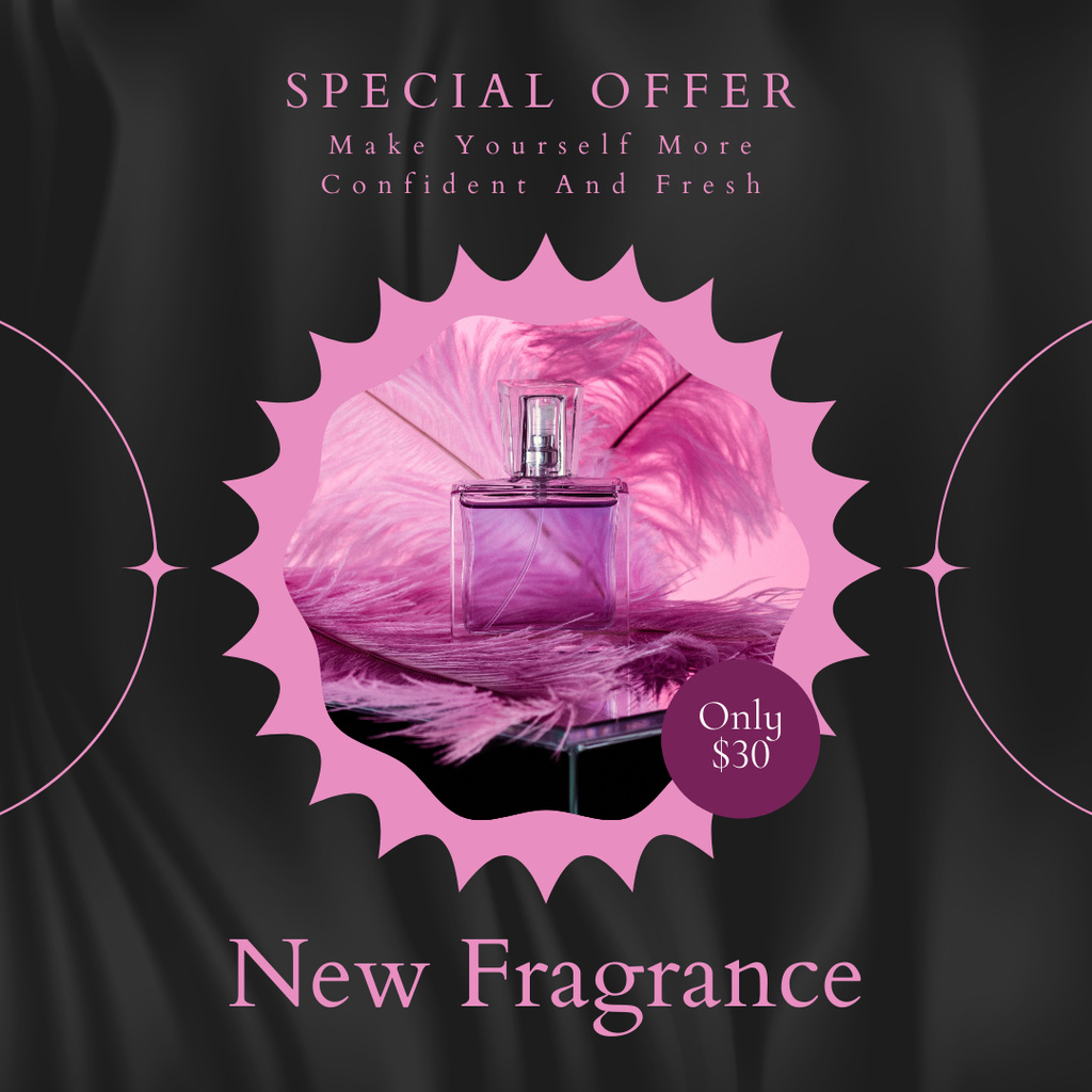 Ontwerpsjabloon van Instagram van Special Offer of New Fragrance