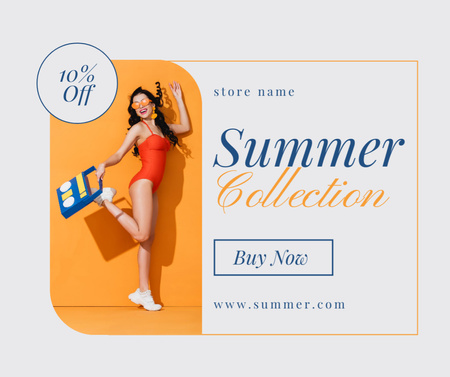 Summer Collection of Fashion Swimwear Facebook Modelo de Design