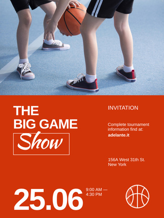 anúncio do torneio de basquetebol Poster US Modelo de Design