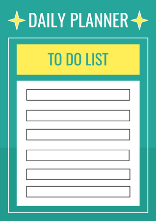 Plain daily to do list Schedule Planner Design Template