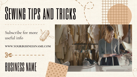 Sewing Tips And Tricks With Tailor Full HD video Design Template