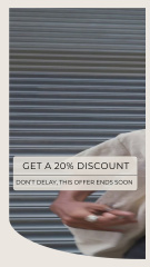 Discount Offer with Stylish Young Guy