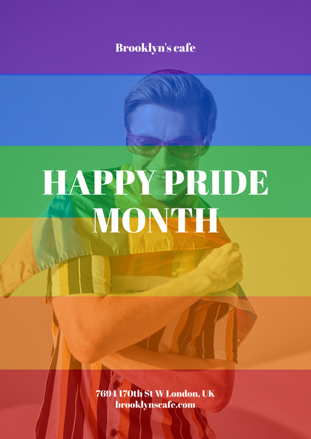 Designvorlage LGBT Inclusion Support Awareness für Poster
