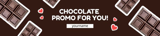 Designvorlage Valentine's Day Gift Chocolate Offer für Ebay Store Billboard