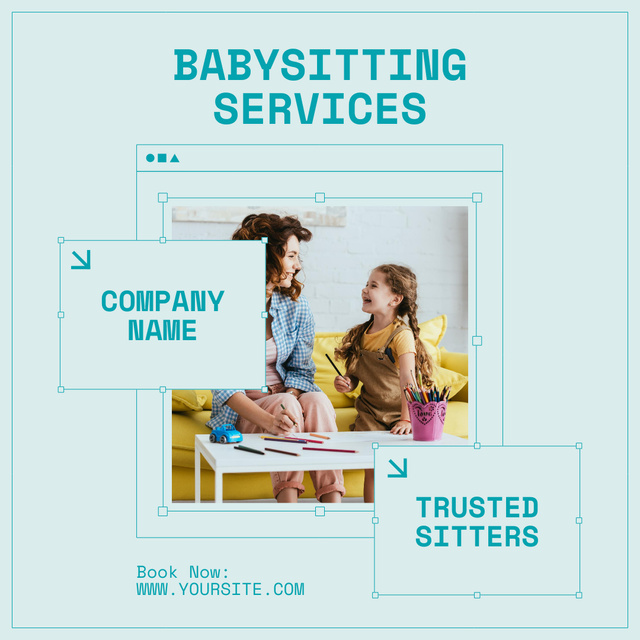 Platilla de diseño Trusted Babysitting Services for Your Family Instagram