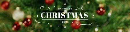 Plantilla de diseño de Handmade Christmas gifts Twitter 