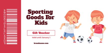 Platilla de diseño Discount on Sporting Goods for Kids Coupon Din Large