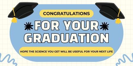 Congratulations for Your Graduation Twitter Design Template