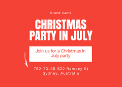 Amazing Christmas Party in July With Friends
