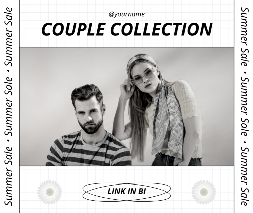 Fashion Collection for Couples Facebook Šablona návrhu